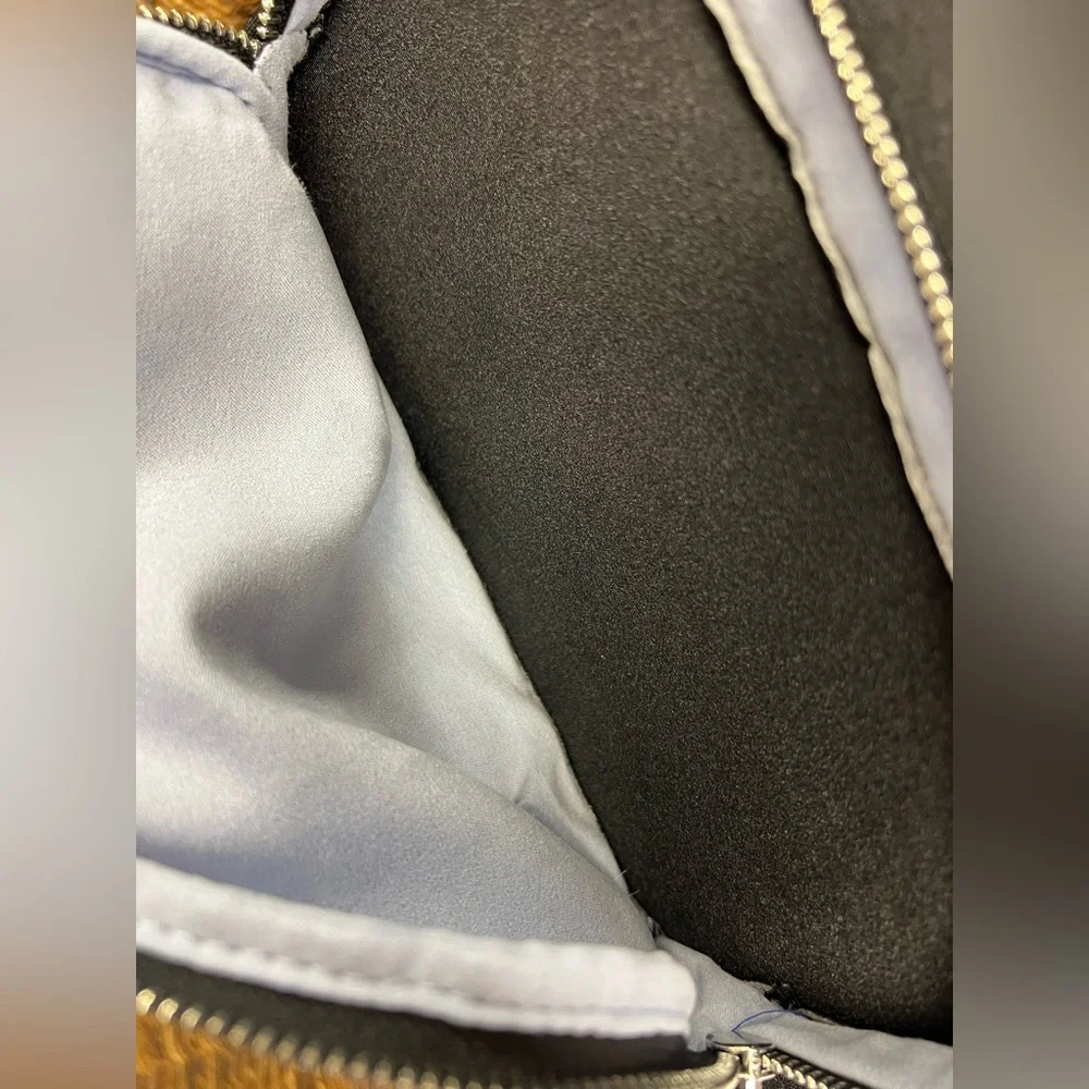 Mugler - Black Backpack- New, plastic over‎ two zippers, Apprx: 11”x13”